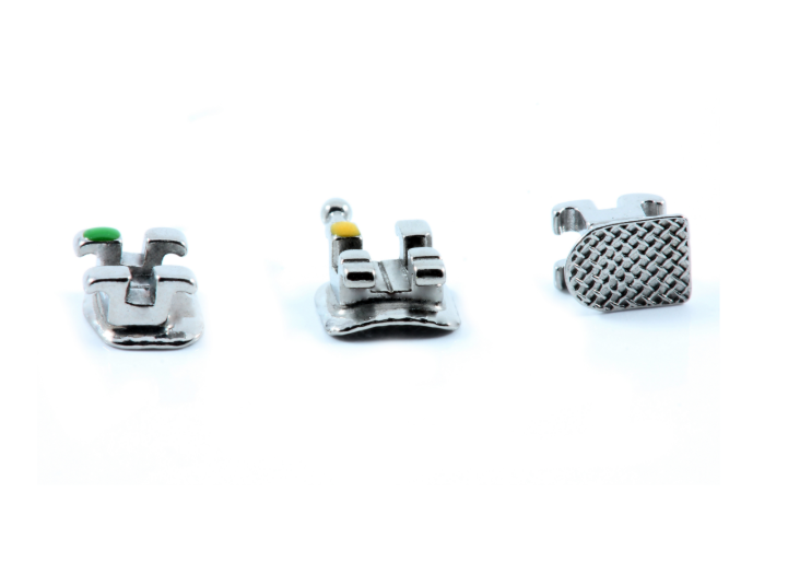 BRACKETS METALICOS MIM CONFORT ROTH .018 GANCHOS 3,4,5 1 JUEGO